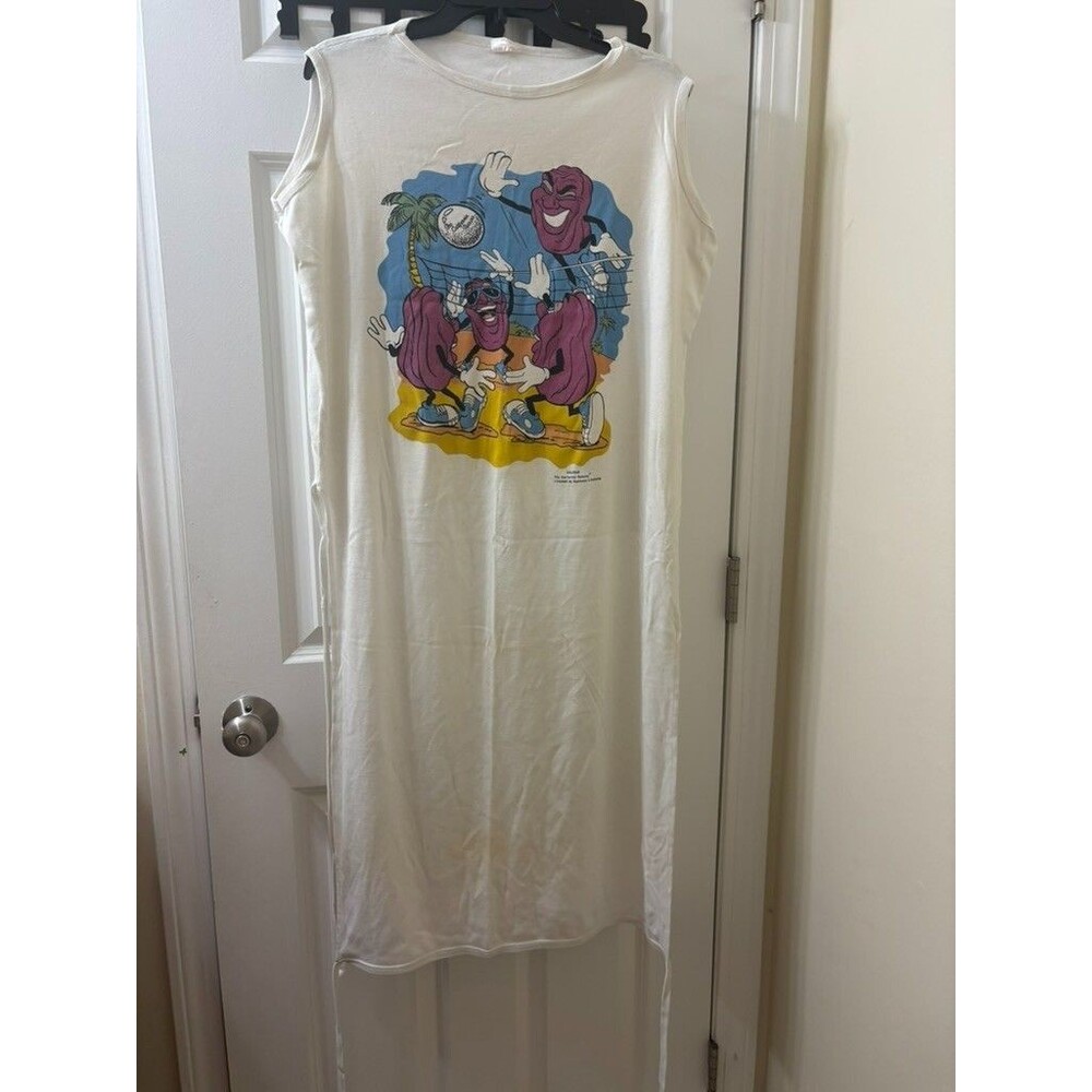 VTG 80's California Raisins Beach Cover Up , Car Seat Cover Shirt Lounge ☄️